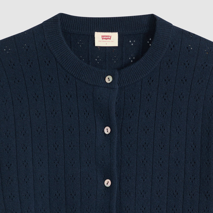 Levi's® Women's Supersoft Pointelle Crewneck Cardigan