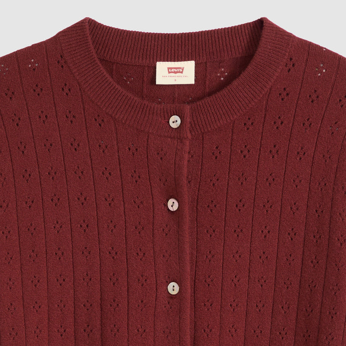 Levi's® Women's Supersoft Pointelle Crewneck Cardigan