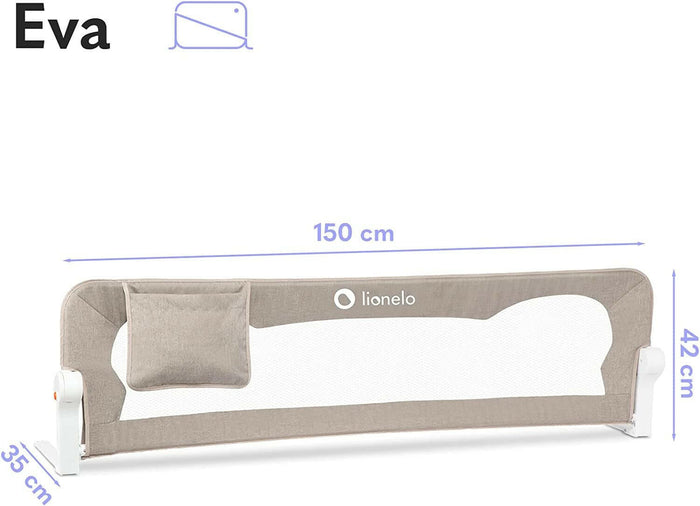 Lionelo Eva Bed Rail - Beige.