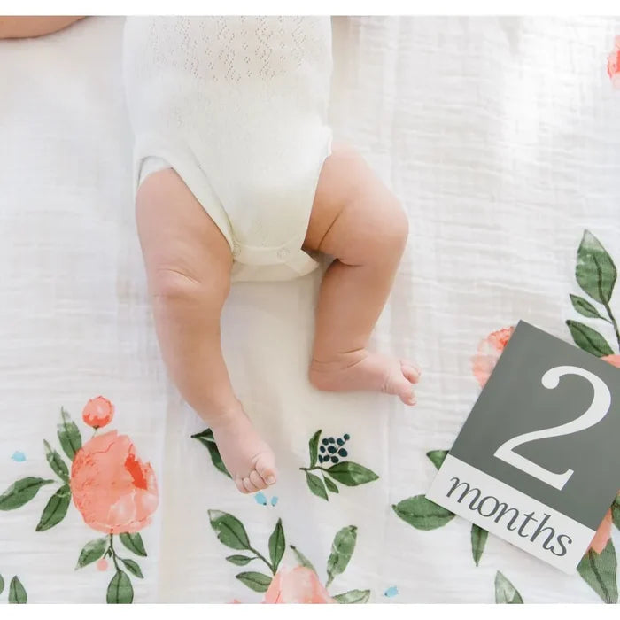 Little Unicorn - Photo Blanket - Watercolor Roses