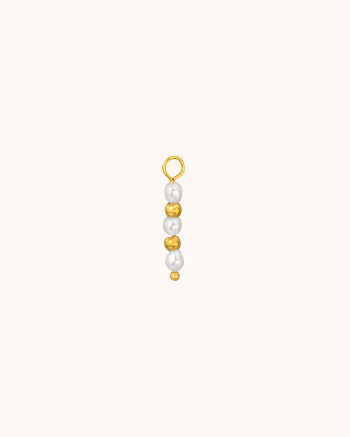 Long pearl charm