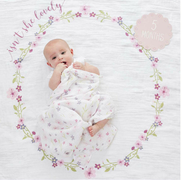Lulujo - Baby's First Years Blanket & Cards - Isn't She Lovely.