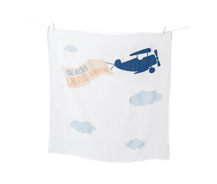 Lulujo - First Years Blanket & Card Set - Greatest Adventure.
