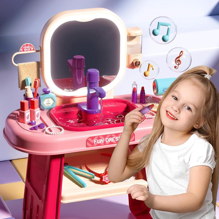Makeup Table With Light (23 Pcs)