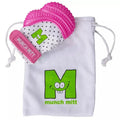 Malarkey Kids Munch Mitt Teething Mitten (Polka Dots Pink)
