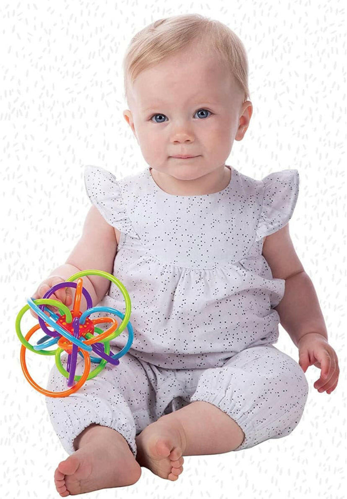 Manhattan Toy Winkel Rattle & Sensory Teether Toy.