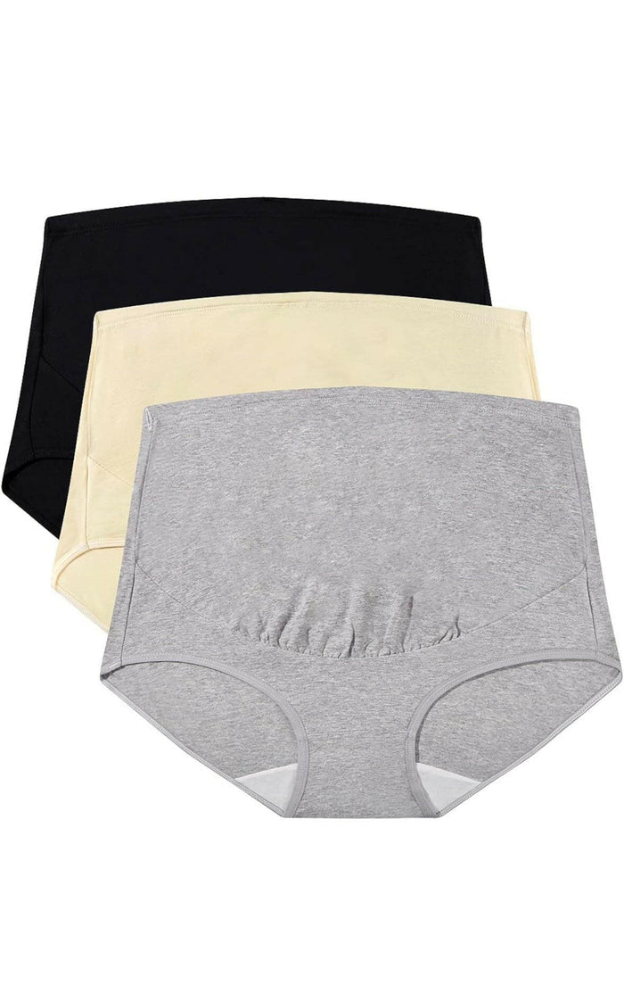 Maternity Panties High Waist Full Coverage Pregnancy Underwear by Mama Cotton
