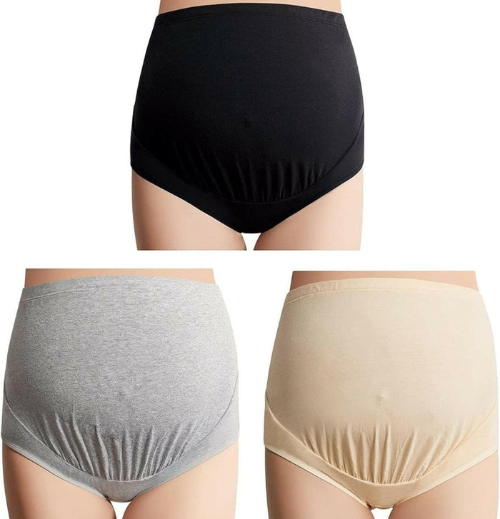 Maternity Panties High Waist Full Coverage Pregnancy Underwear by Mama Cotton