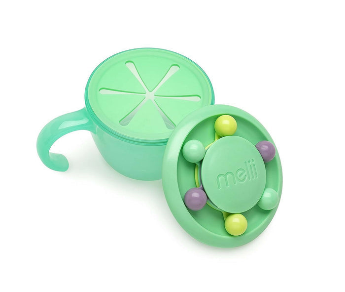 Melii Abacus Snack Container with lid - Mint.