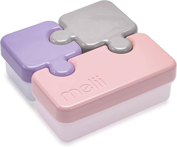 Melii Puzzle Container - Pink, Purple, Grey.