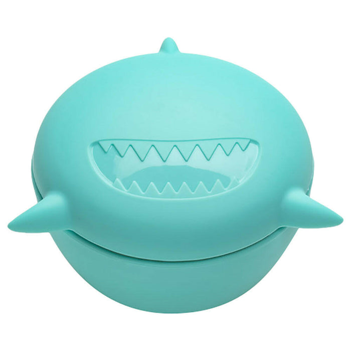 Melii Silicone Bowl with Lid 350ml - Turquoise Shark.