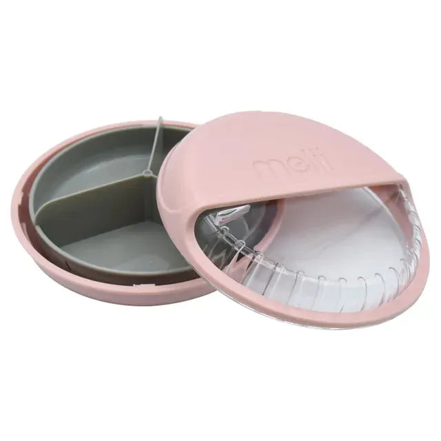 Melii Spin 3 Compartment Snack Container