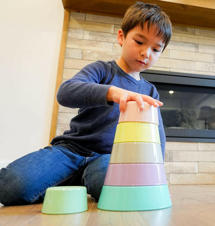 Melii Stacking & Nesting Containers with Silicone Lids - 6 Containers.