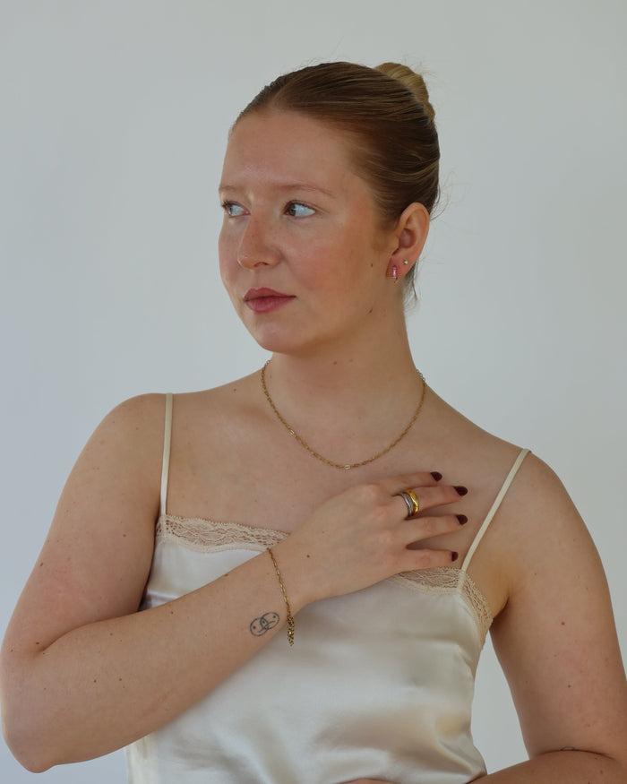 Mini paperclip bracelet - Shine