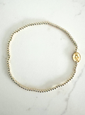 Miraculous Medal Bracelet: Adults / Divine Gold - 2mm