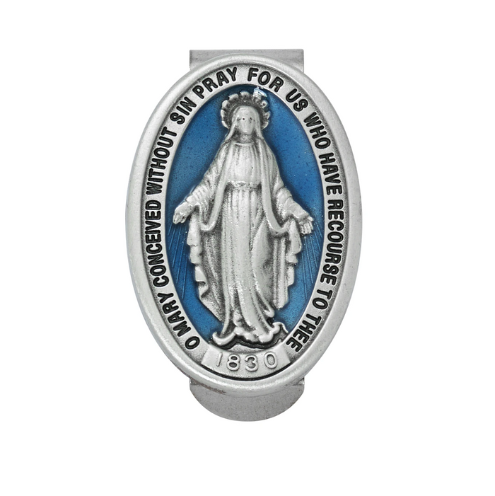 Miraculous Medal Visor Clip