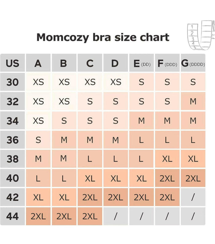 Adjustable Breast-Pumping and Breastfeeding Bra by Momcozy - Beige.