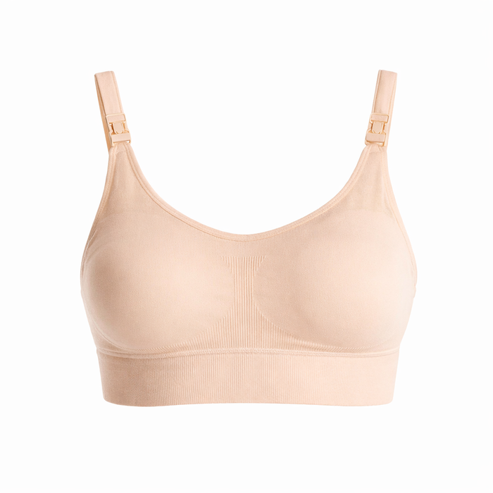 Momcozy All-in-One Super Flexible Pumping Bra (Beige)