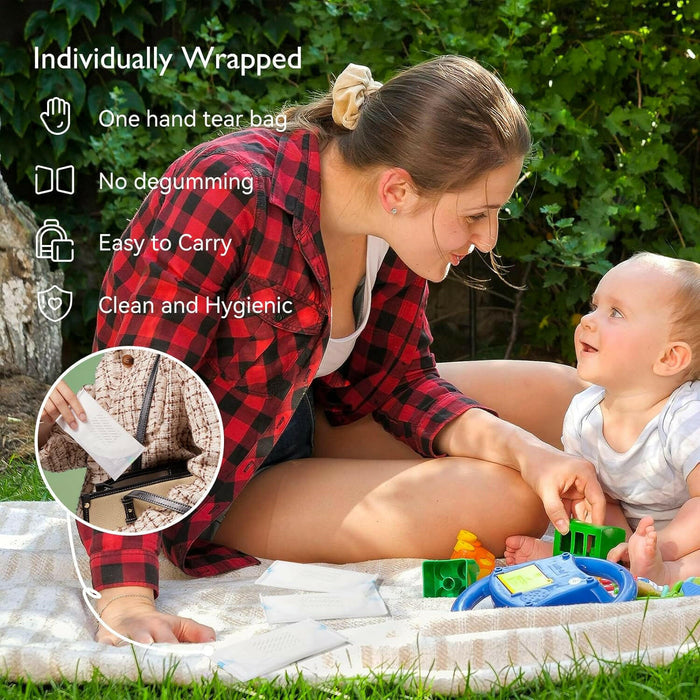 Momcozy Bamboo Fiber Disposable Nursing Pads.