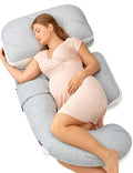 Momcozy G-Shaped Pregnancy Pillow (Grey)