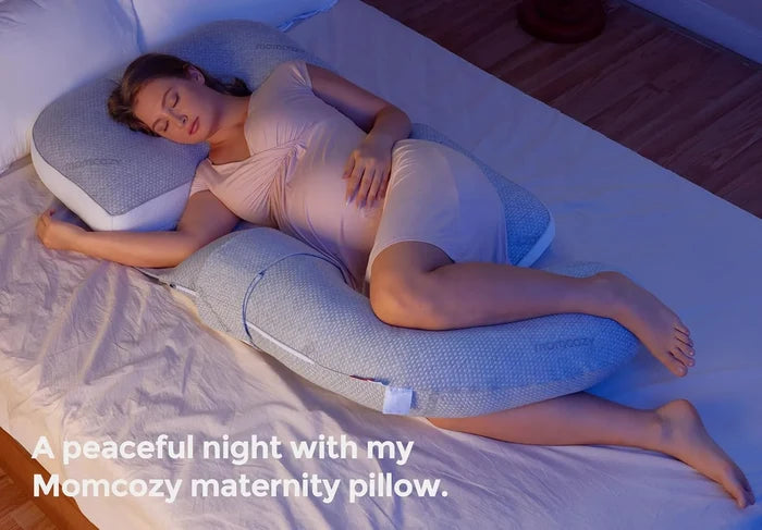 Momcozy G-Shaped Pregnancy Pillow (Grey)