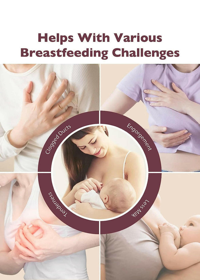 Momcozy Kneading Lactation Massager with Heat, 3-in-1 Real-Like Massage for Relieve Clogged Ducts.