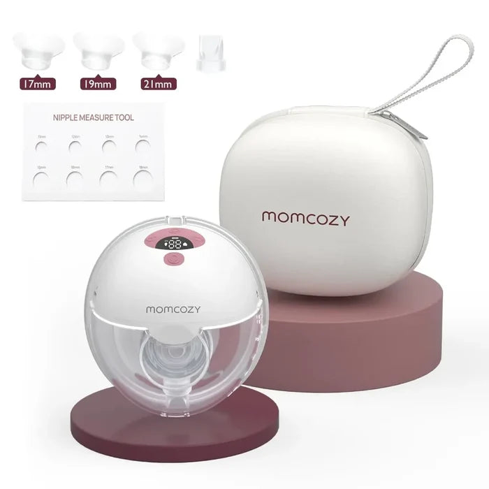 Momcozy M5 Wearable Breast Pump - Maroon