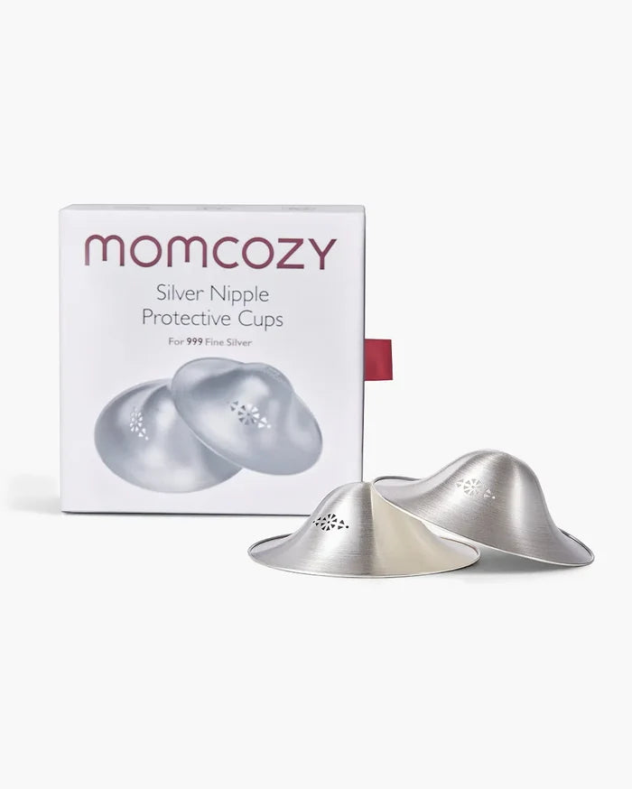 Momcozy Original 999 Silver Nipple Shields (Perforated)