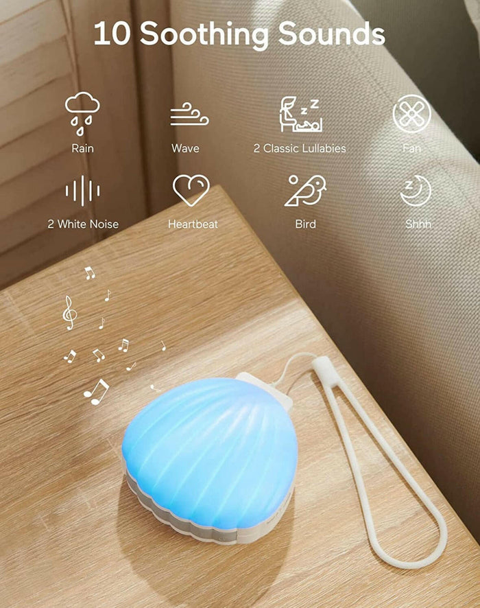 Momcozy Portable Sound Machine, Little Shell with Crying Detection.