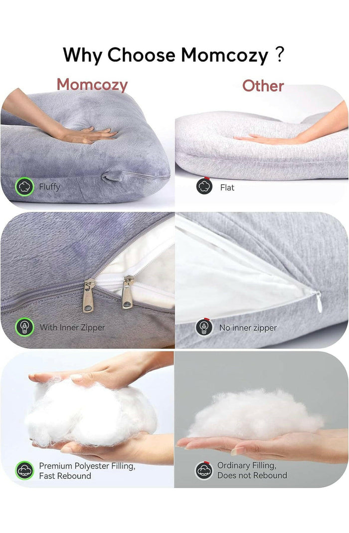 Momcozy U Shaped Pregnancy Pillow.