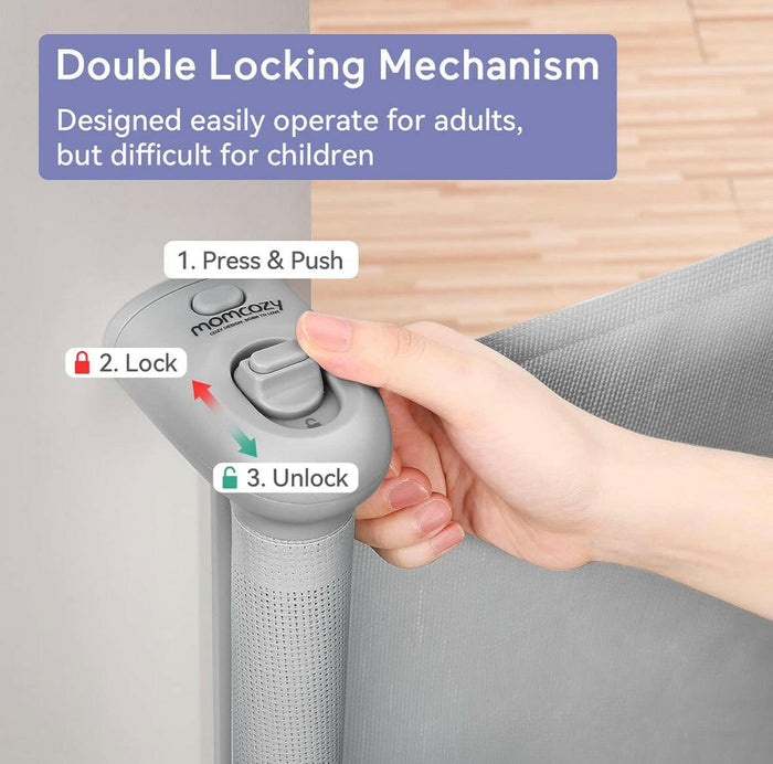 Momcozy Retractable Baby Gate.