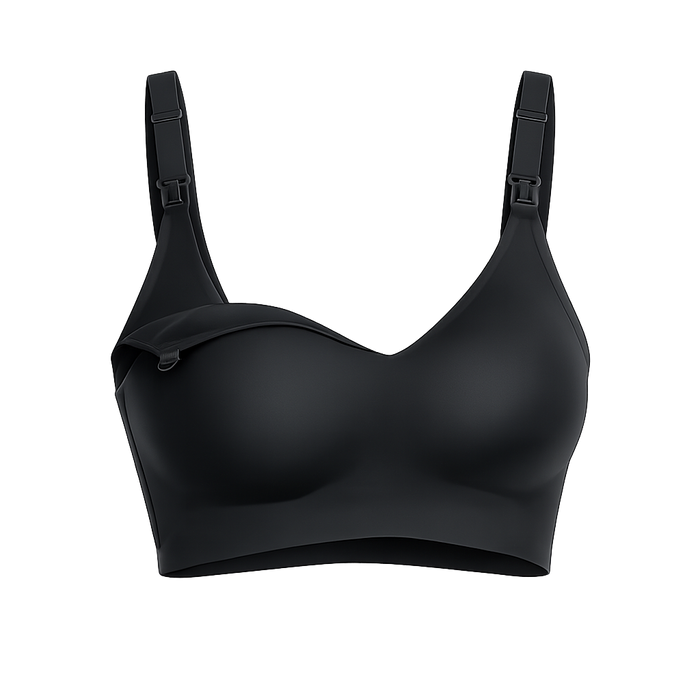 Momcozy Seamless Nursing Bra, Seamless Ultra Comfort - Black
