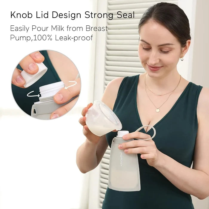 Momcozy Silicone Milk Storage Bags (Pack of 2)