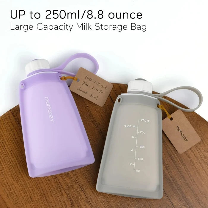 Momcozy Silicone Milk Storage Bags (Pack of 5)