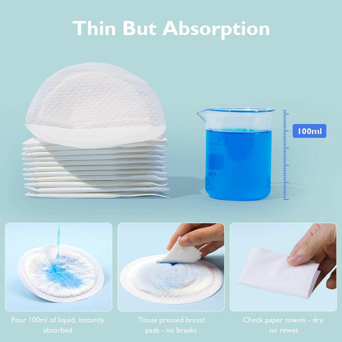 Momcozy Ultra-Thin Disposable Nursing Pads, Super Absorbent and Breathable (120 Count).