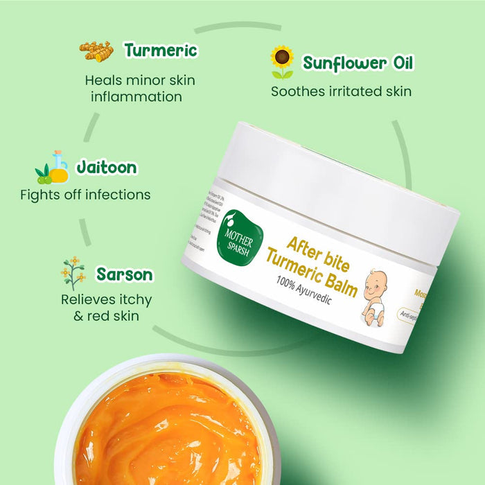 Mother Sparsh After Bite Turmeric Balm for Babies, 25g