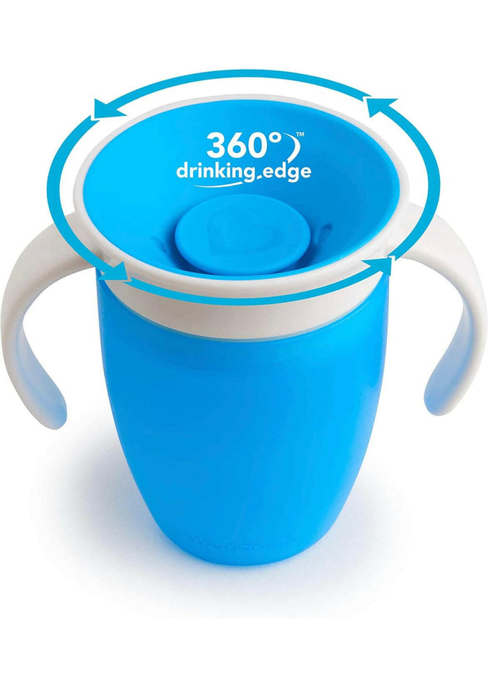 Munchkin 360 Trainer Cup, 7 Ounce, Blue.