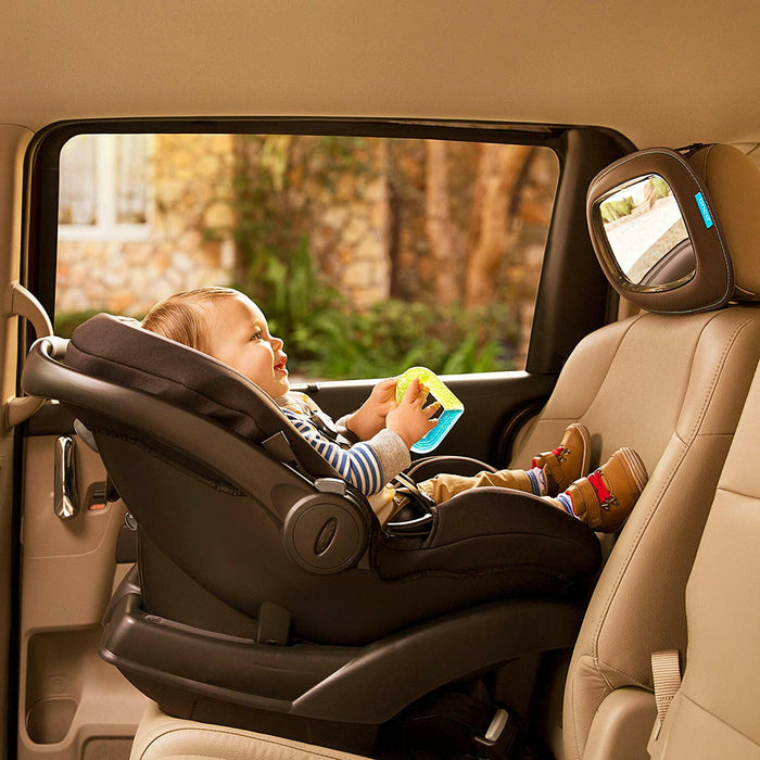 Munchkin Baby In-Sight Car Mirror, Crash Tested and Shatter Resistant, Gray.