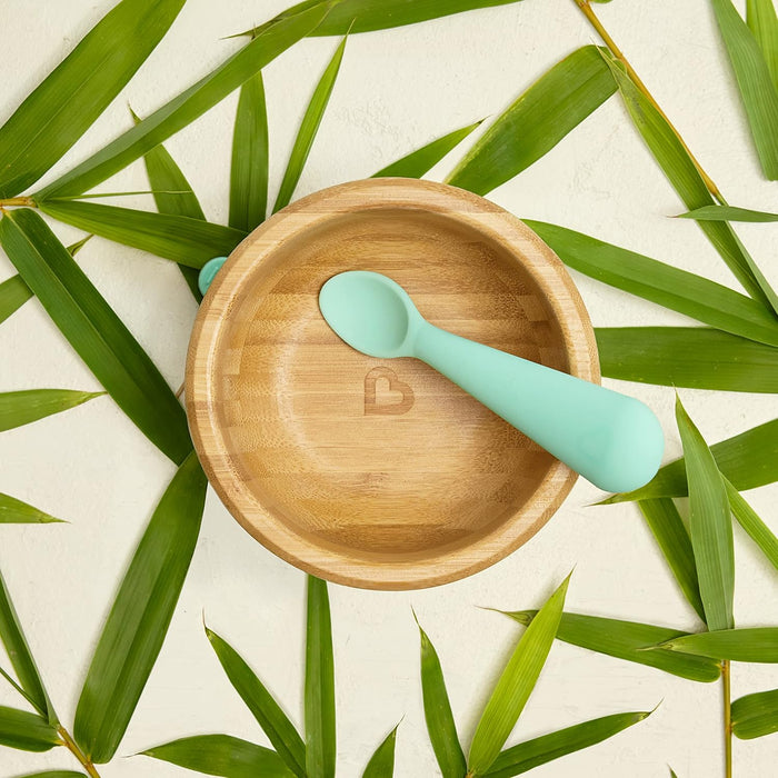 Munchkin Bambou Suction Bowl and Silicone Spoon
