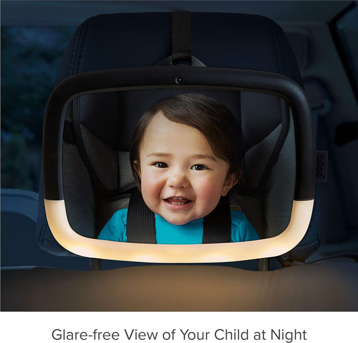 Munchkin Brica Night Light Pivot Baby in-Sight Adjustable Car Mirror