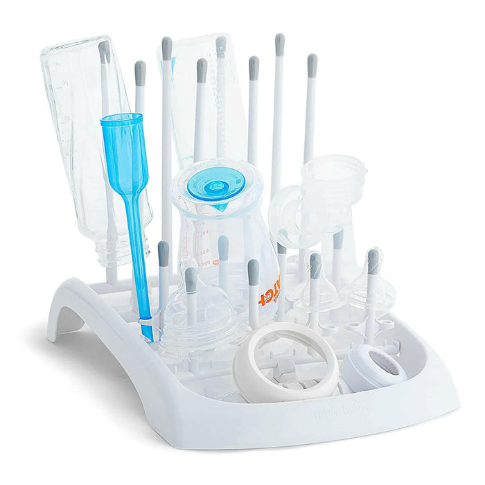 Munchkin Fold Baby Bottle Countertop Drying Rack, White.