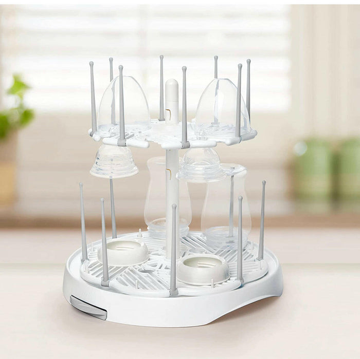 Munchkin High Capacity Drying Rack for Baby Bottles and Accessories, White.