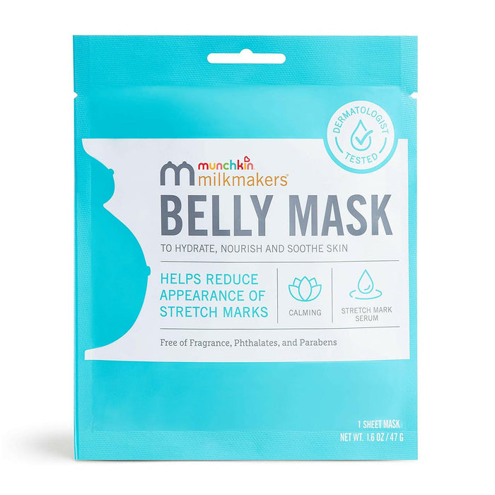 Munchkin Milkmakers Belly Mask for Pregnancy Skin Care & Stretch Marks, 1 Sheet Mask, 1 Count