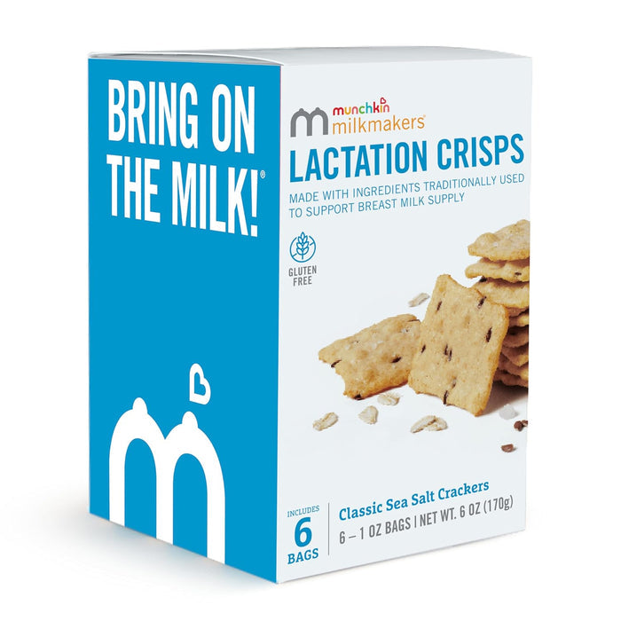 Munchkin Milkmakers Lactation Crisps for Nursing, Breastfeeding & Pumping Moms
