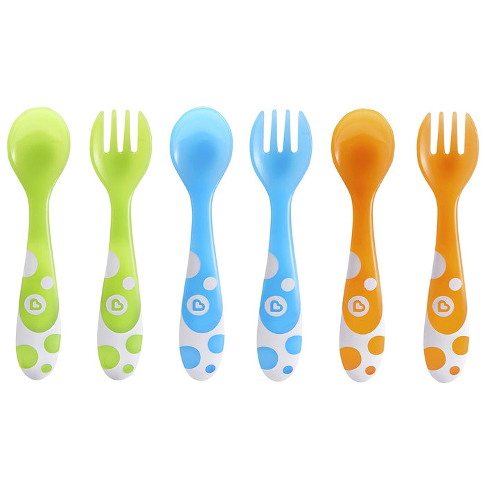 Munchkin Multi Toddler Forks and Spoons, Pack of 6