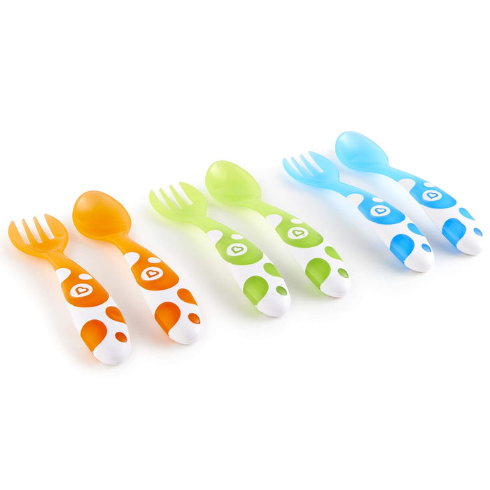 Munchkin Multi Toddler Forks and Spoons, Pack of 6