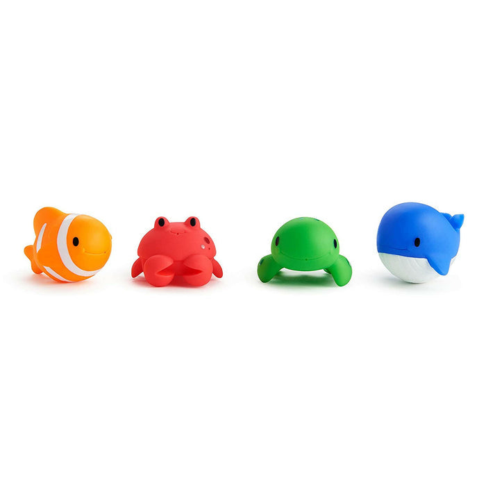 Munchkin Ocean Squirts Baby Bath Toy, 4 pack.