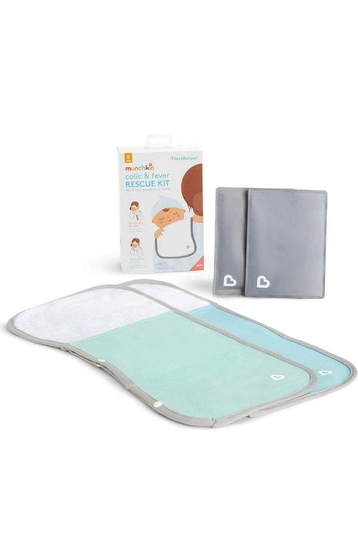 Munchkin TheraBurpee Colic & Fever Rescue Kit with Hot & Cold Therapy Burp Cloths