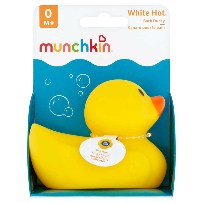 Munchkin White Hot Safety Bath Ducky Toy, Yellow.