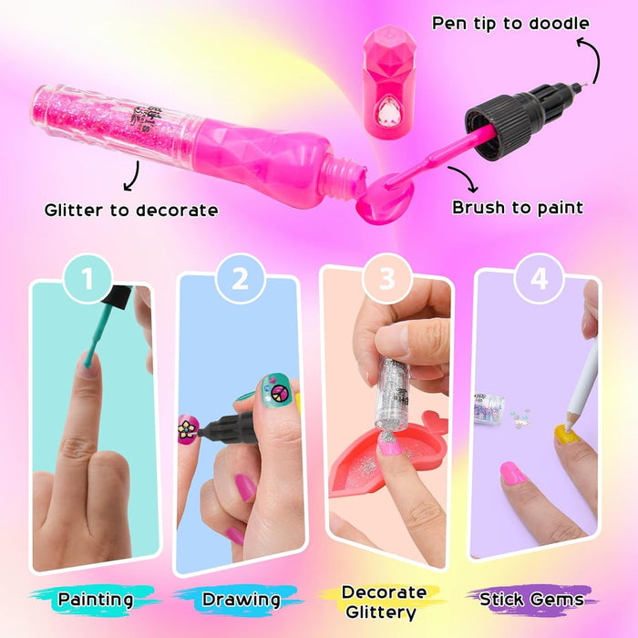 Nail Polish Kit for Kids (6-12 Year Old)